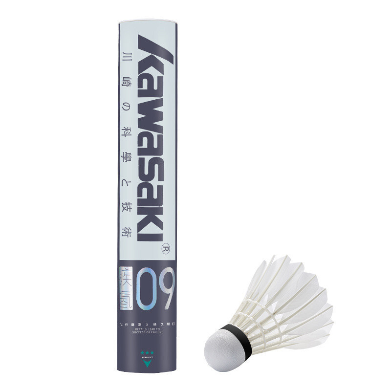 KAWASAKI ลูก shuttlecock สำหรับฝึกซ้อมแบดมินตัน แพ็ค 12 ชิ้น