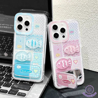ปลาแฟชั่นน่ารักโบว์รักวงเล็บหัวใจนุ่มเคส Samsung A54 A15 A05 A05s A06 A14 A55 A21s A25 A50 A34 A24 A03 A51 A23 A52 A04E