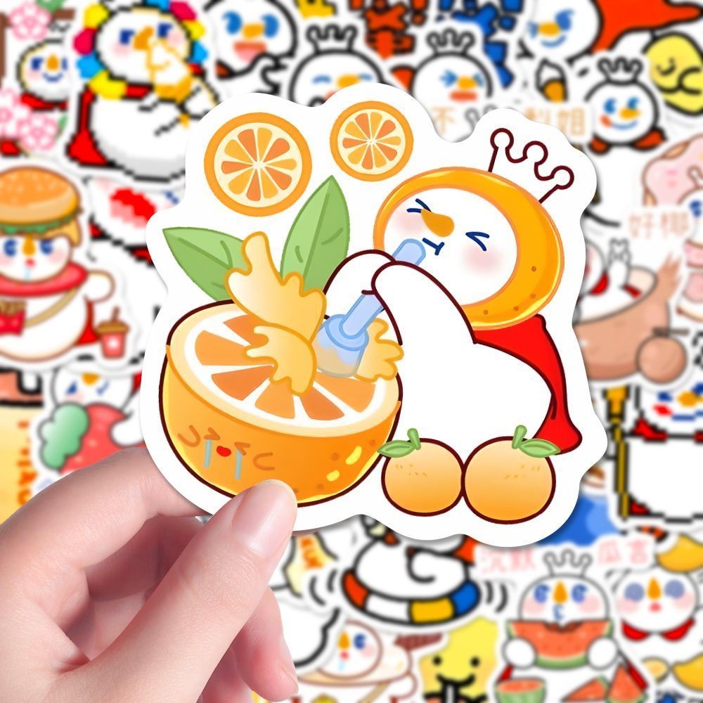 Mixue Ice City สติ๊กเกอร์ Snow King สติ๊กเกอร์ Mixue Ice City Snow King Emoticon การ์ตูนน่ารัก Creat