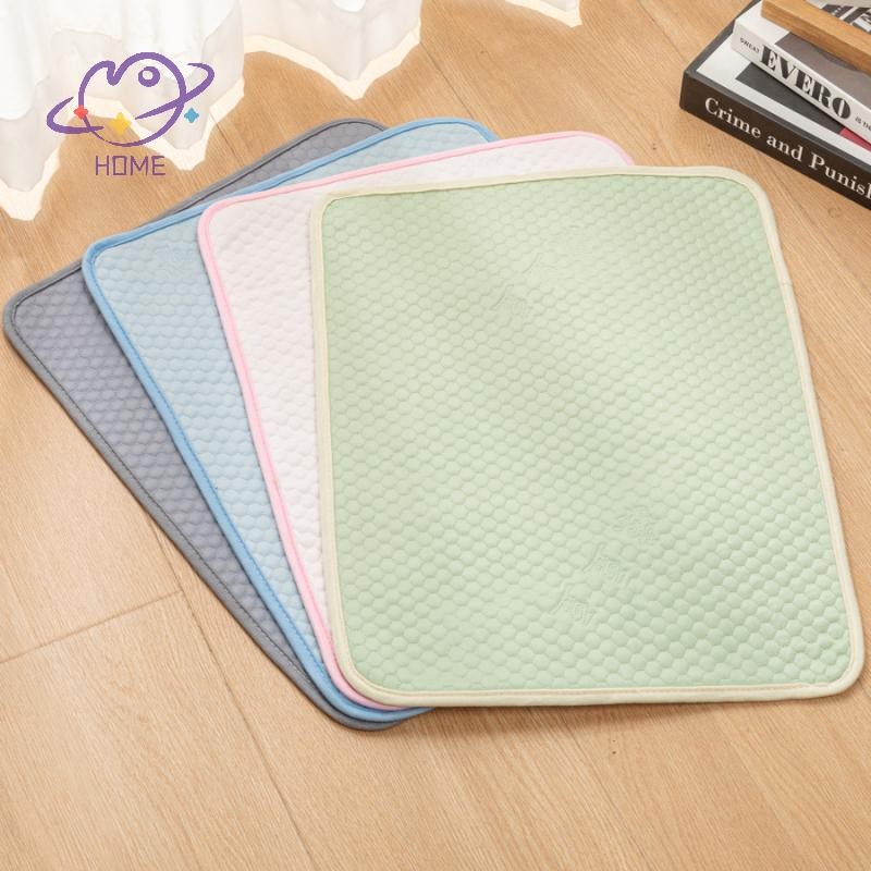 [mayhome] Summer Cooling Pet Mat Gel Ice Silk Latex Cooling Mat Breathable Soft Easy-To-Clean Pet Pa
