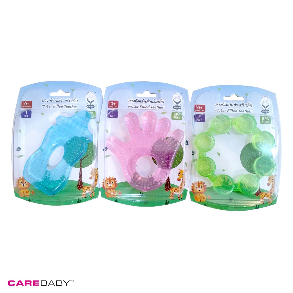 carebaby2020 ยางกัดเล่นใส่น้ำน่ารักสำหรับเด็ก ปลอดสาร BPA