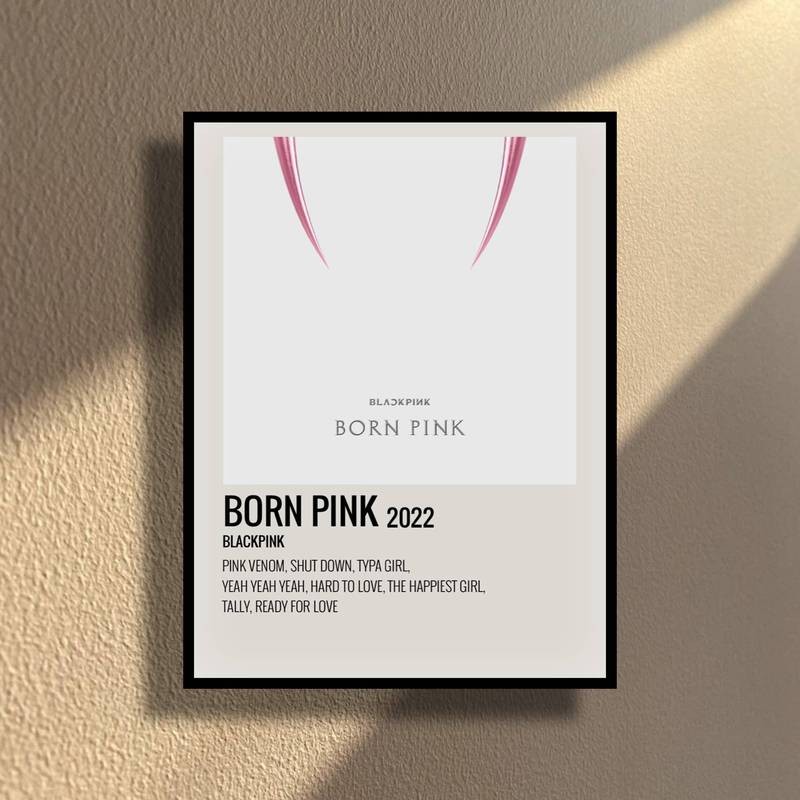 Blackpink โปสเตอร์อัลบั้ม แบล็คพิ้งค์ ศิลปะอวกาศที่ทันสมัยไร้กรอบเหมาะสําหรับบ้านบาร์คาเฟ่ห้องนอน - รูปที่ 2