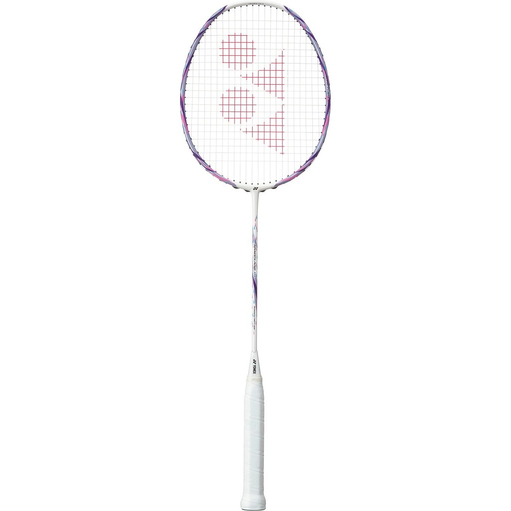YONEX NANOFLARE111 Badminton Racket Frame Only - Beginner Friendly, Head Light Design, White/Lavende