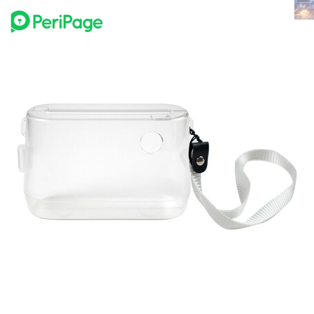 [โปรโมชั่น] PeriPage โปร่งใสป้องกันกรณีพร้อมเชือกมือแบบพกพาสําหรับ A9/A9s/A9 Pro/Q9s Mini Pocket BT 