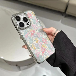 ความรู้สึกขั้นสูง จัดส่งจากประเทศไทย ดอกไม้for iPhone เคสไอโฟน 13 12 11 PRO MAX 16 15 14 X XS MAX XR 7/8PLUS หรูหรา