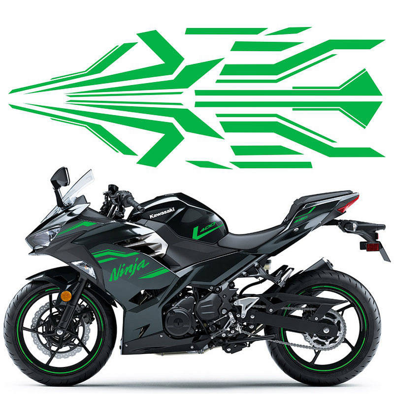 【Ready Stock】 Suitable for Kawasaki Ninja400 Motorcycle Stickers Full Car Waterproof Car Body Sticke
