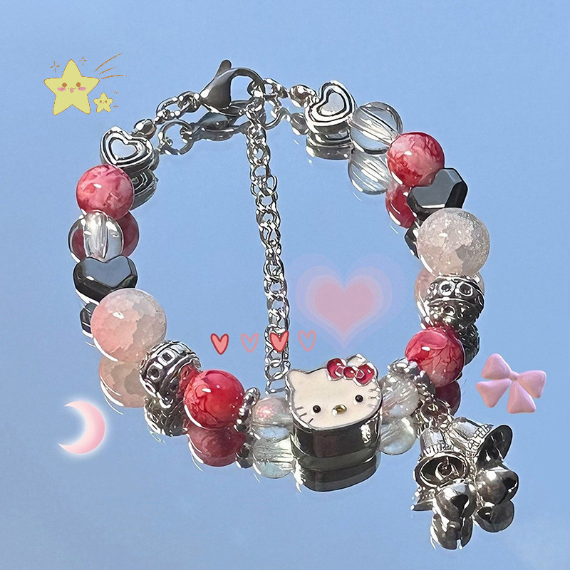 สร้อยข้อมือการ์ตูน Sanrio,Kitty,ชินนาม่อน สร้อยข้อมือลูกปัด พร้อมส่งจากไทย