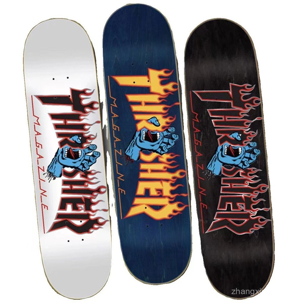 SantaCruz Demon Hand Professional Skateboard Canadian Maple Surfaced Double Rocker