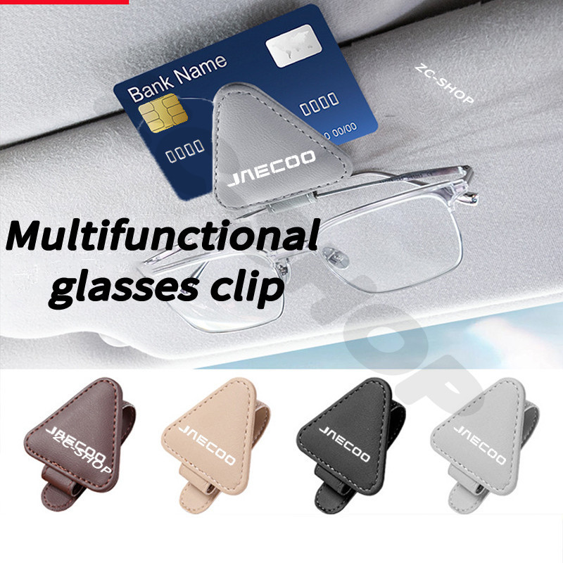 JAECOO รถ แม่เหล็กหนัง ปคลิปหนีบแว่นตา ที่หนีบแว่นในรถ ที่แขวนแว่นตากันแดด ใช้กับ JAECOO 6 EV J6 7 J