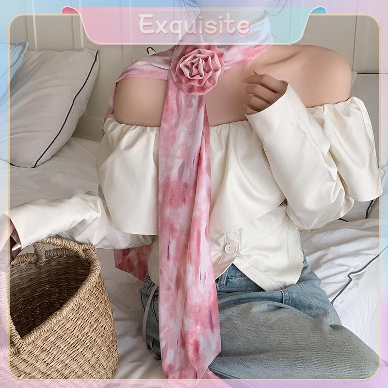 ผ้าคลุมไหล่ลายกุหลาบสำหรับฤดูใบไม้ผลิ สร้างสไตล์หรูหราและสวมใส่ได้อย่างสบายสำหรับผู้หญิง