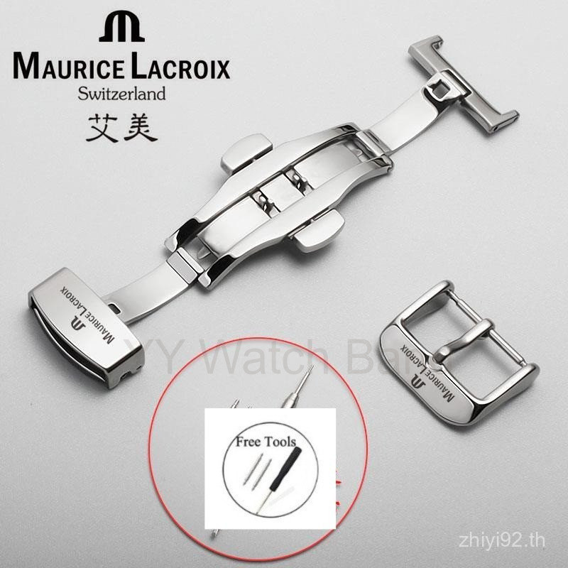 สายรัดนาฬิกา Maurice Lacroix ระดับพรีเมียม พร้อมตัวล็อค |   10/12/14/16/18/20/22มม. ตัวล็อคเหล็กแบบผ