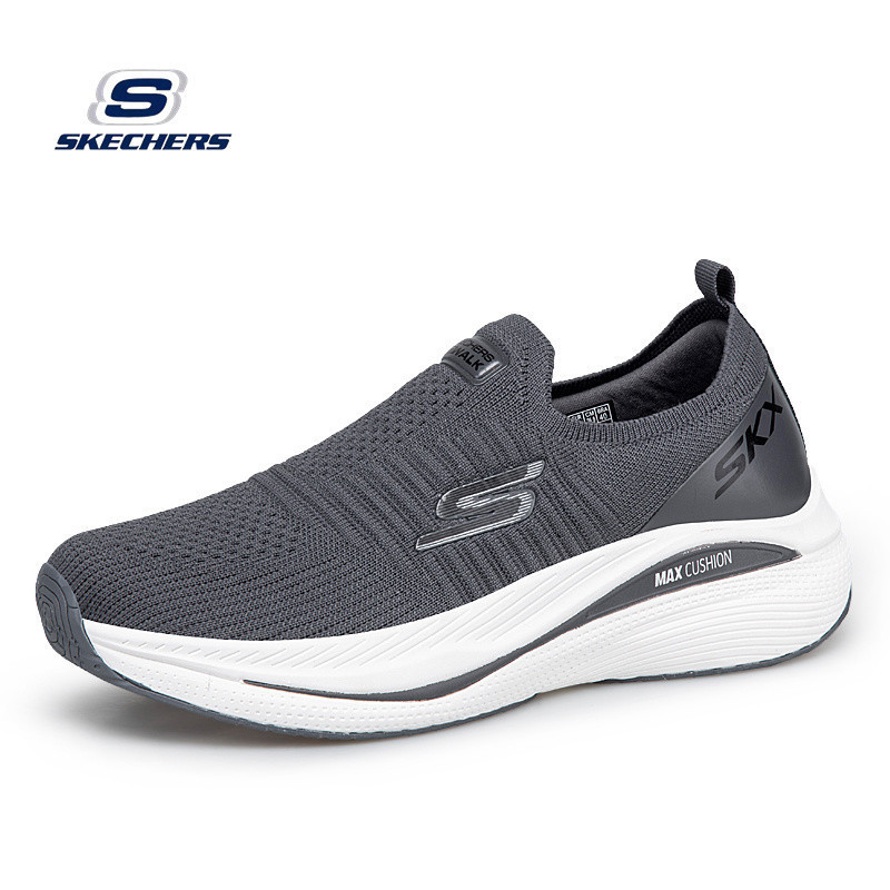 *Sketchers_ MAX CUSHION ผู้ชายและผู้หญิงขนาดใหญ่ Ultralight รองเท้าวิ่งกลางแจ้ง Jogging รองเท้าแฟชั่