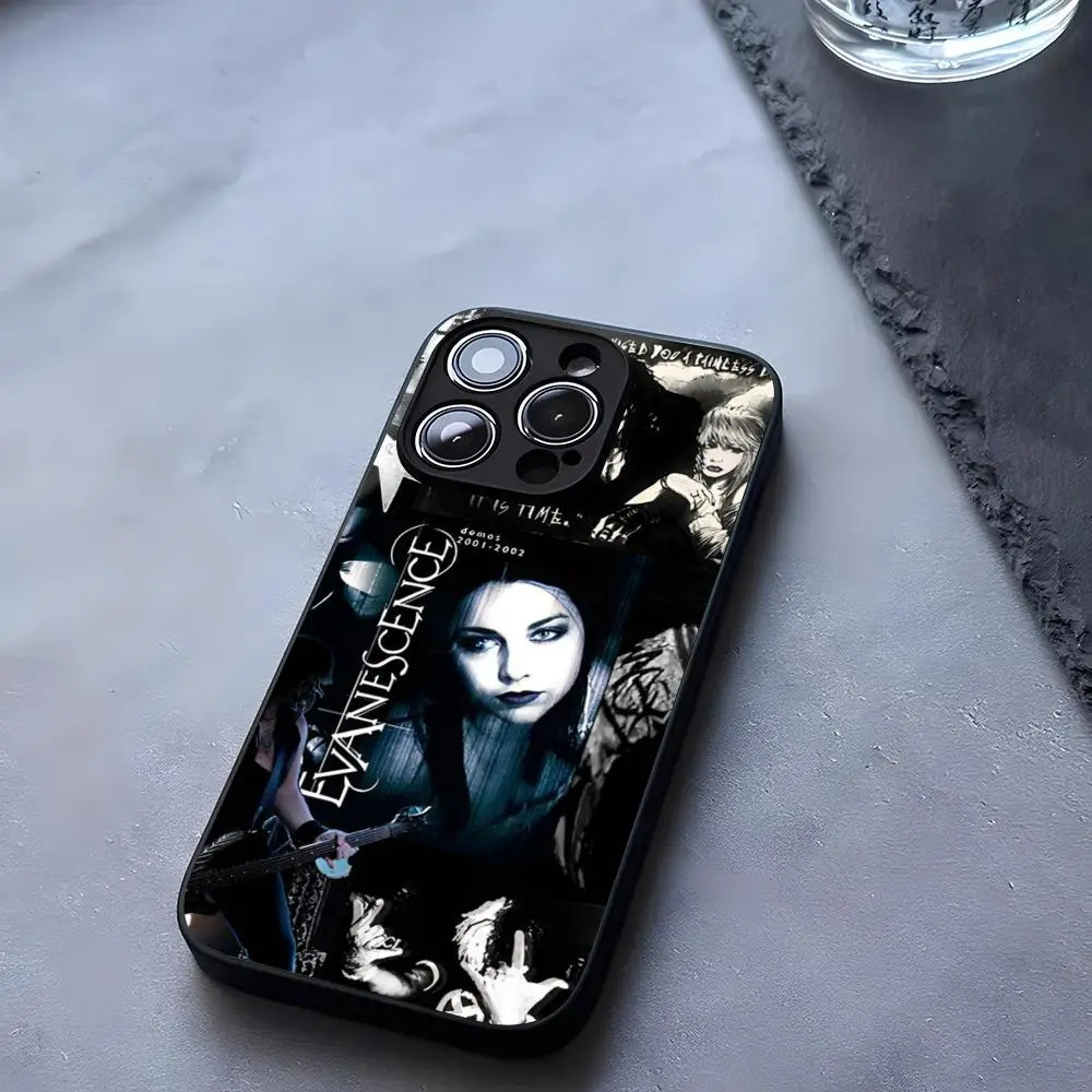 BK-1 Evanescence Amy Lee เคสโทรศัพท์กระจกนิรภัยสําหรับ iPhone 13 14 16 12 17,15 11 Pro XS Max Plus M
