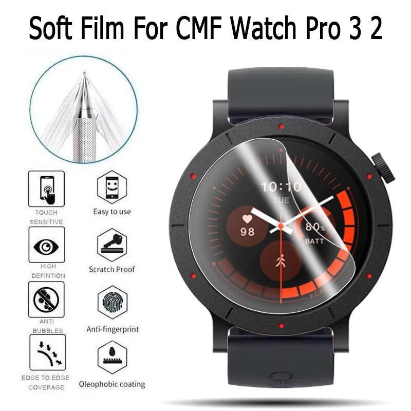 HD ฟิล์มกันรอยหน้าจอ สำหรับ CMF Watch Pro 3 2 Smart Watch ฟิล์ม hydrogel