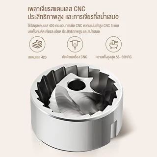 LENODI coffee grinder ทีบดกาแฟ เครื่องบดเมล็ดกาแฟ แบบมือ แบบพกพา เครื่องต้มกาแฟในครัวเรือน