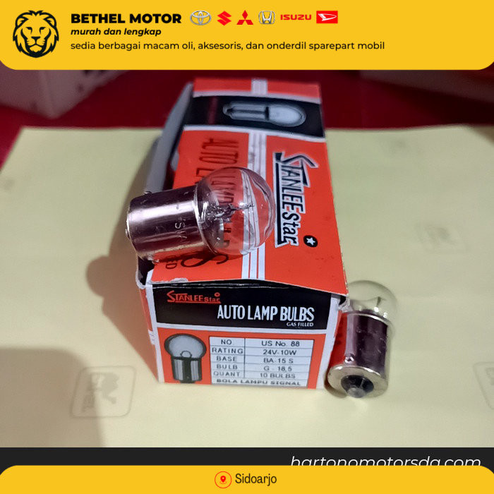 STANLEE STAR DOP TANGGUNG ENGINE TURN SIGNAL LIGHT 24V 10W STANLEY