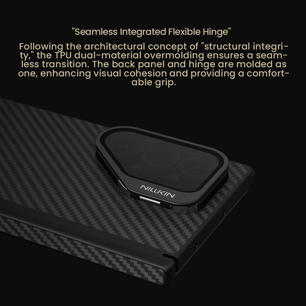 Nillkin พับกรณีสําหรับ Samsung Galaxy Z พับ 7 / Fold7 Aramid Fiber + TPU CarboProP กรณีแม่เหล็ก (ฝาครอบโปร่งใส) - รูปที่ 6