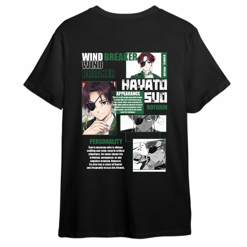 เสื้อยืด Suo Hayato Wind Breaker