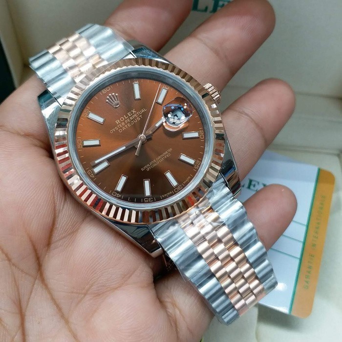 (มีจําหน่าย) AAA Rolex _ Date-Just Pencil Emas Swiss State Cloning Noob 904L Warranty 1st Watch