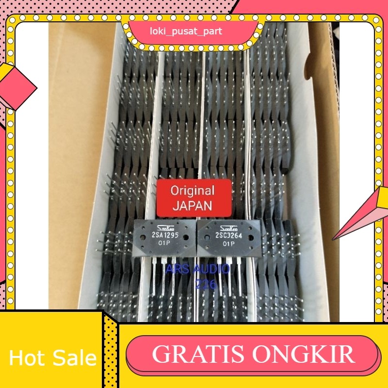 พลังทรานซิสเตอร์ SANKEN 2SA 1295 2SC 3264 JAPAN SANKEN A 1295 C 3264 Original JAPAN 1 ชุด