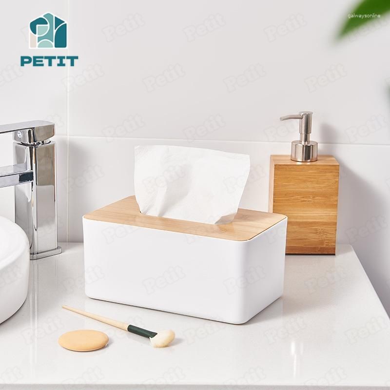 กล่องใส่กระดาษทิชชู่ แบบไม้+พลาสติก (Tissue​ Box) ที่ใส่ทิชชู่มินิมอล มีฝาปิด มีหลายรูปแบบ น้ำหนักเบา - รูปที่ 2