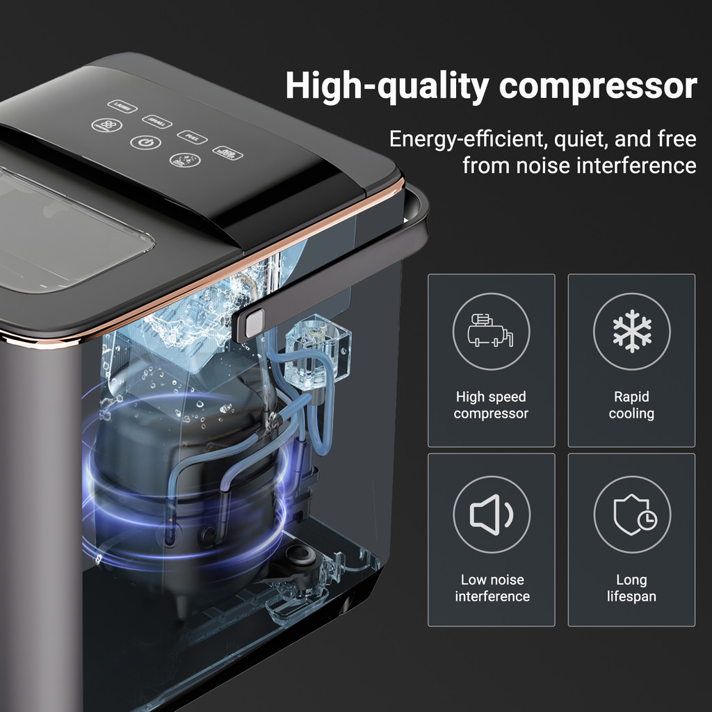 INKBIRD ZM-i01 เครื่องทำน้ำแข็งอัจฉริยะ Ice Maker ความจุ ฟรี!ที่ตักน้ำแข็ง รุ่น เครื่องทำน้ำแข็งอัตโนมัติ - รูปที่ 6