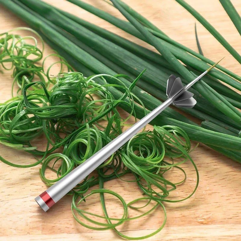 细理南花葱丝刀葱花葱丝神器厨房创意菜型工具刀超细丝神เครื่องย่อยมีดสําหรับตัดดอกต้นหอมและฝอย