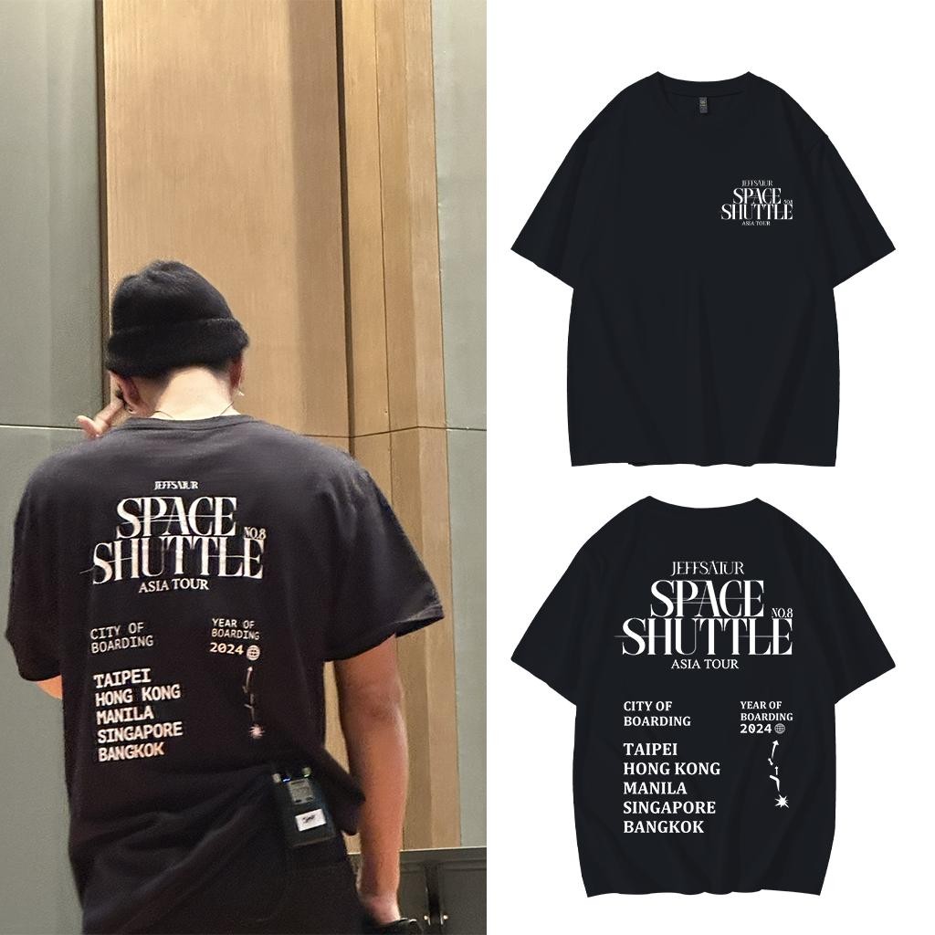 เสื้อ Jeff Satur SPACE SHUTTLE NO.8 ASIA TOUR T-shirtผ้าCotton 100% ใส่ได้ ทั้ง ชาย ใส่สบาย ไม่หด ไม่ย้