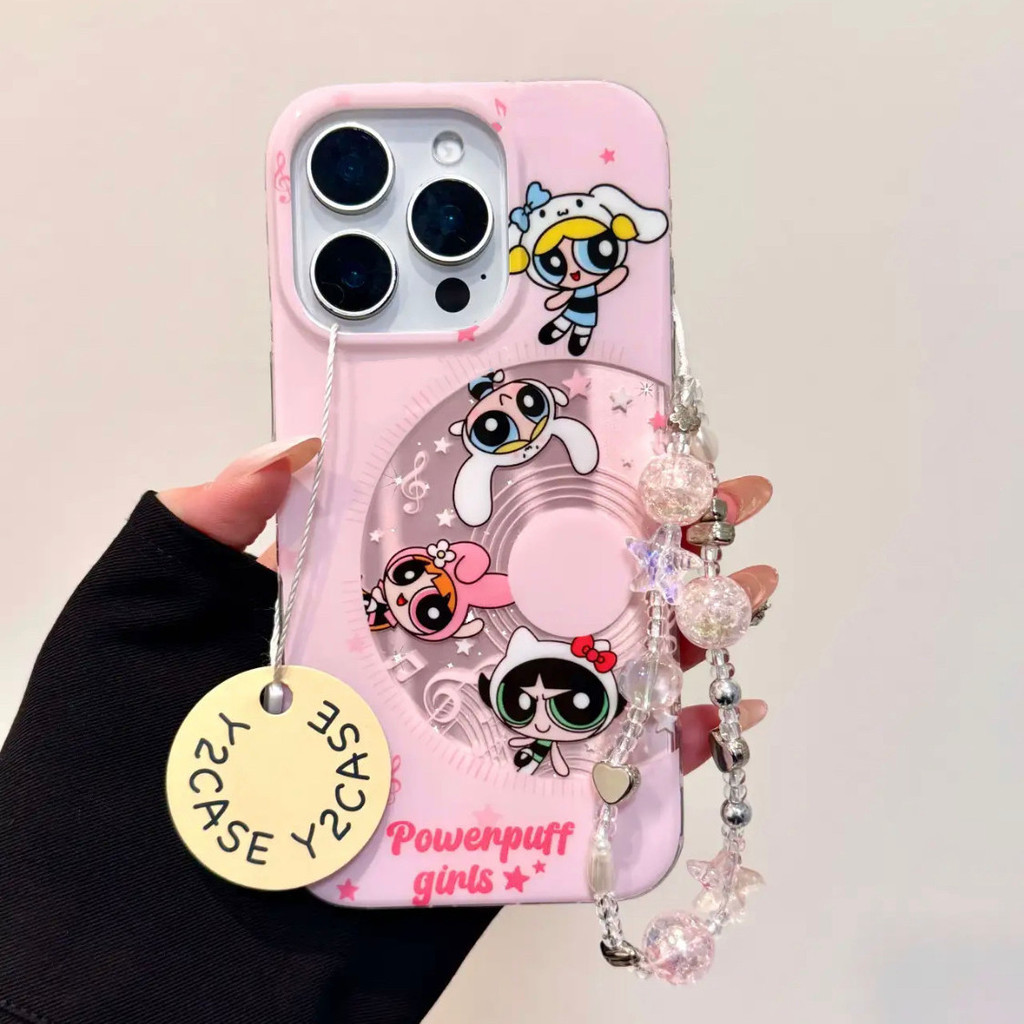 เคสโทรศัพท์ เหมาะสําหรับ iPhone Meteor รูปแบบหมายเหตุบันทึก Powerpuff Girls iPhone16pro/15/14 เคสโทรศัพท์ 13/12 การ์ตูน 11 น่ารักป้องกันกรณี N64M