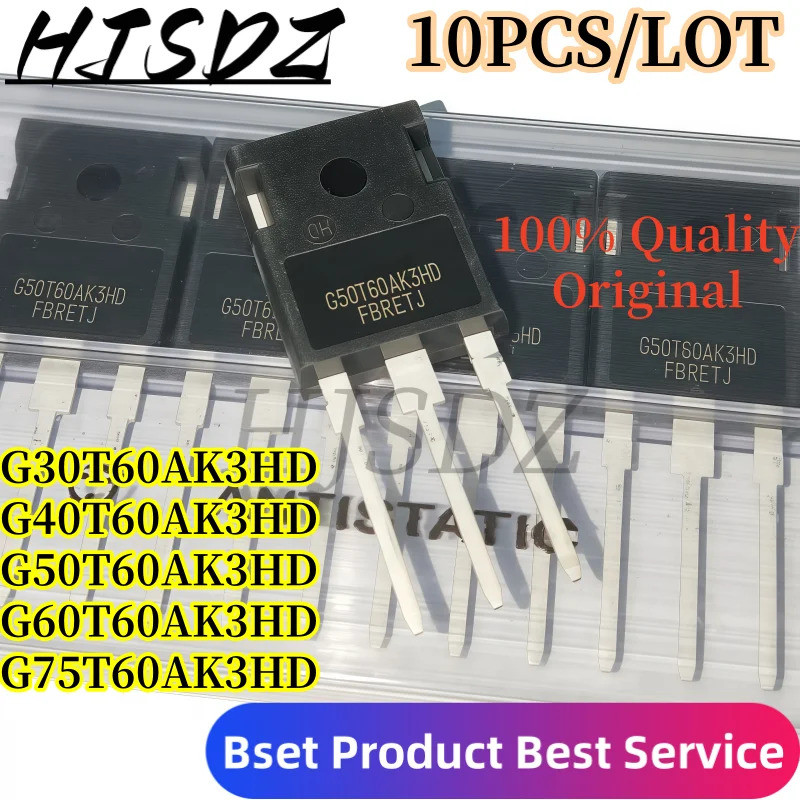 1-5PCS G30T60AK3HD G40T60AK3HD G50T60AK3HD G75T60AK3HD G60T60AK3HD TO-247 Field-effect ทรานซิสเตอร์