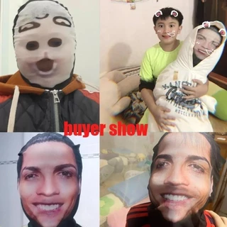 3D ตลก Face Mask Balaclava Ronaldo Messi Mr Bean Jason Statham Creative คอสเพลย์ Full Facial Face Masks ผู้ชายผู้หญิง