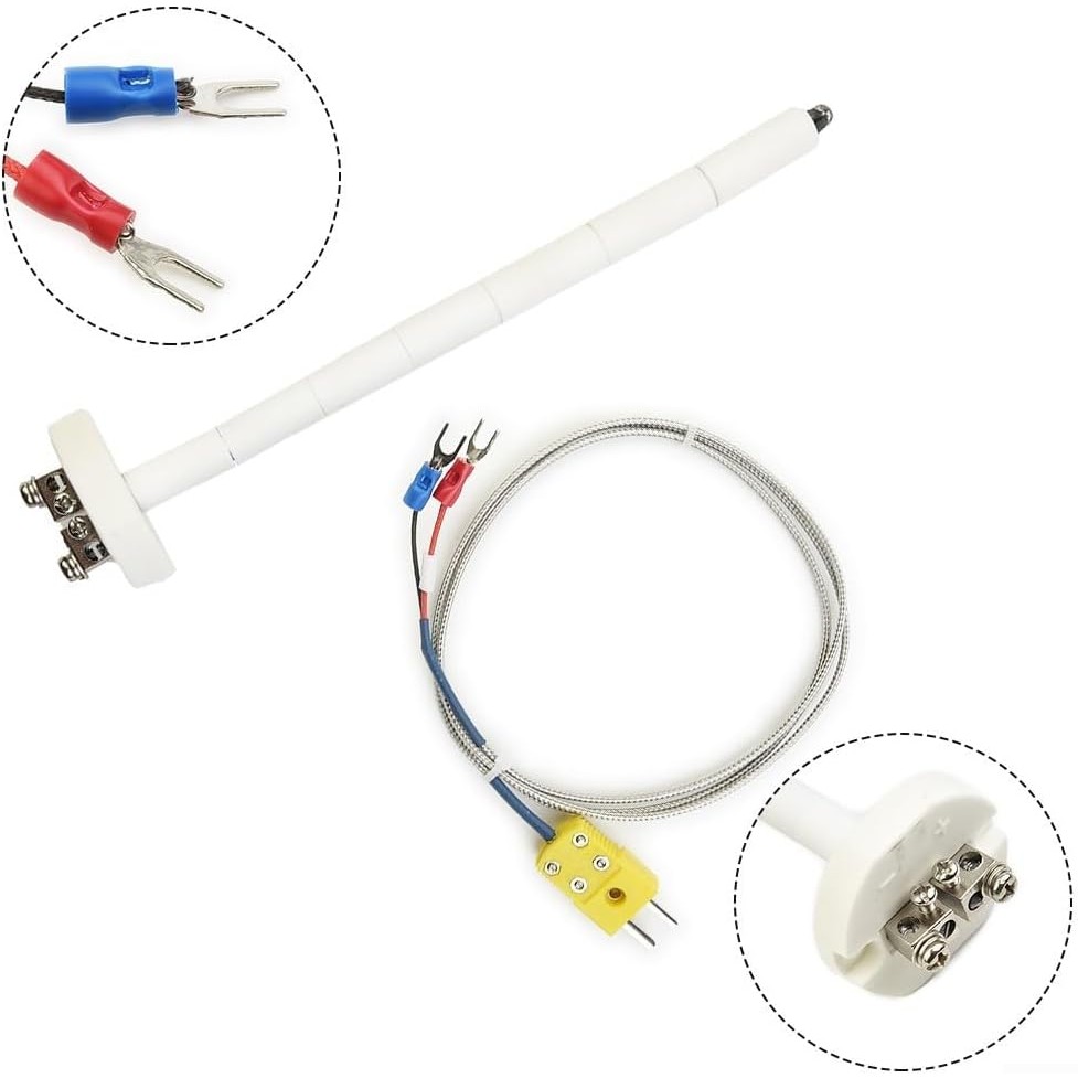 K-Type Thermocouple บล็อกเซรามิคเตาเผา Insulator เตาเผา Probe วัดอุณหภูมิ -58 ถึง 2372°ฉ(-50 ถึง 130