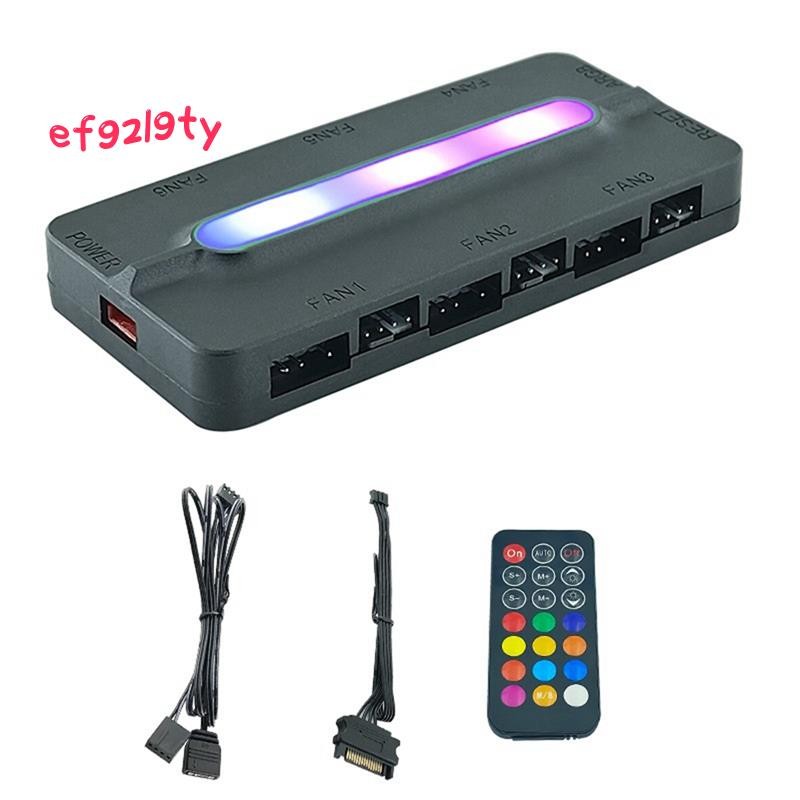 ARGB Controller 5V/3Pin ARGB 4Pin พัดลม PWM HUB PWM ARGB พัดลม Hub ARGB Hub Splitter สําหรับคอมพิวเต