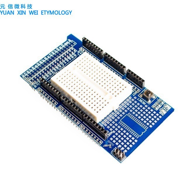 MEGA ProtoShield V3.0 บอร์ดขยายต้นแบบ Universal Board พร้อม Breadboard) สําหรับ MEGA2560
