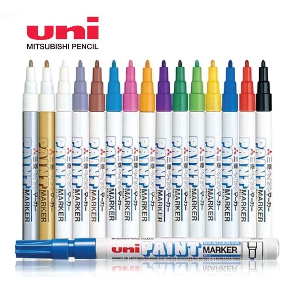 Uni Paint Marker PX20 Medium PX21 น้ํามันถาวรเนื้อละเอียด