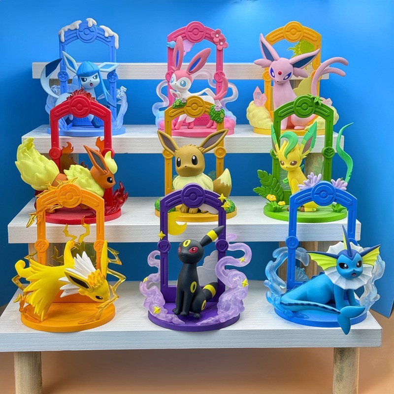 Lets Go Eevee Series Mystery Box Figure Pokémon Pikachu Pokémon Fairy อะนิเมะเครื่องประดับน่ารัก