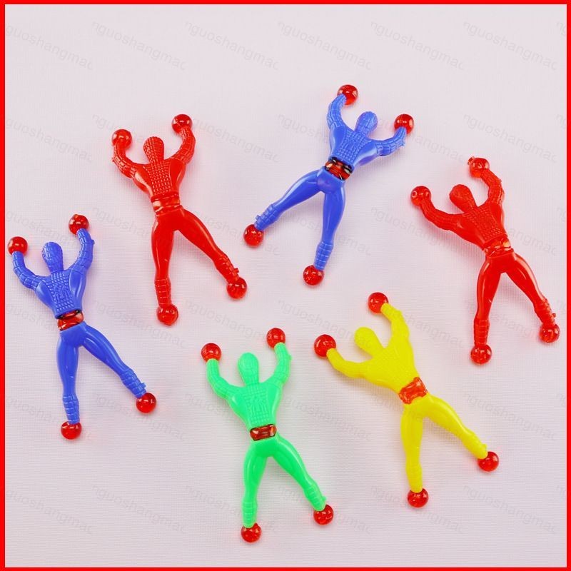 HO1 ของเล่นเด็ก Sticky Wall Climbing Flip Rolling Spider Man Climber Spiderman ของเล่นโปรดปรานเด็กขอ