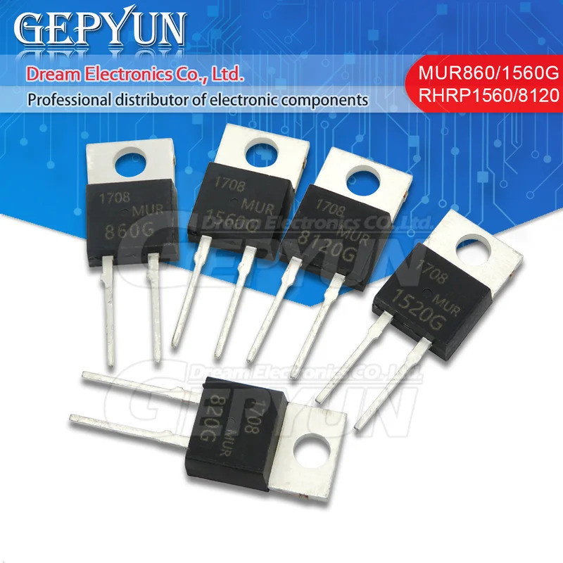 1-5 ชิ้น MUR1560G MUR1620CT RHRP8120 RURP15120 RURP3060 RURP860 RHRP30120 MUR1520G MUR1660CT MUR860G