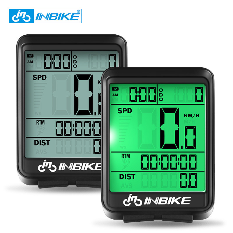 INBIKE自行车码表2.1英寸无线测速感应里程表公路车骑行装备IC321
