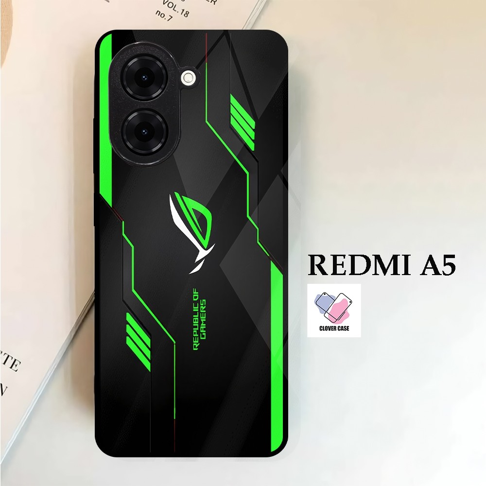 [TH02] SOFTCASE XIAOMI REDMI A5 GLOSSY KILAU PREMIUM QUALITY ROG MOTIF