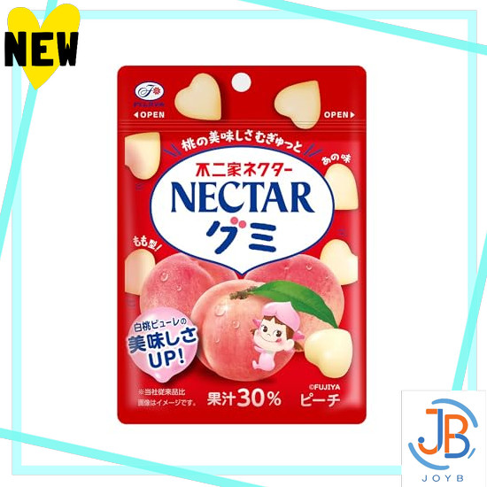 Direct From Japan Fujiya Nectar Gummies (Peach) 48g x 10 bags