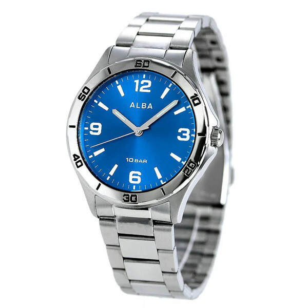 JDM WATCH ★ Seiko Alba Men's Watch Brand Blue Quartz Model AQPK412《L》