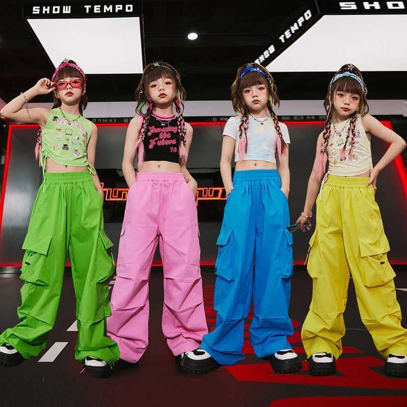 กางเกง Hip Hop สำหรับเด็ก ทรงหลวม สไตล์แฟชั่น เหมาะสำหรับใส่เล่นๆ