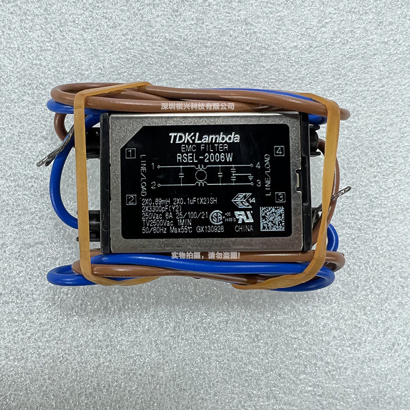 Original TDK-LAMBDA เครื่องกรองน้ําขนาดเล็ก RSEL-2006W 6A220V EMC/EMI Filter