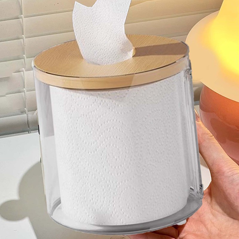 ที่ใส่กระดาษชําระพร้อมช่องเสียบด้านข้าง-กล่องใส่กระดาษม้วนดีไซน์เฉพาะสําหรับห้องน้ํา/ห้องนั่งเล่นภาชนะเก็บทิชชู่ในครัวเรื - รูปที่ 3