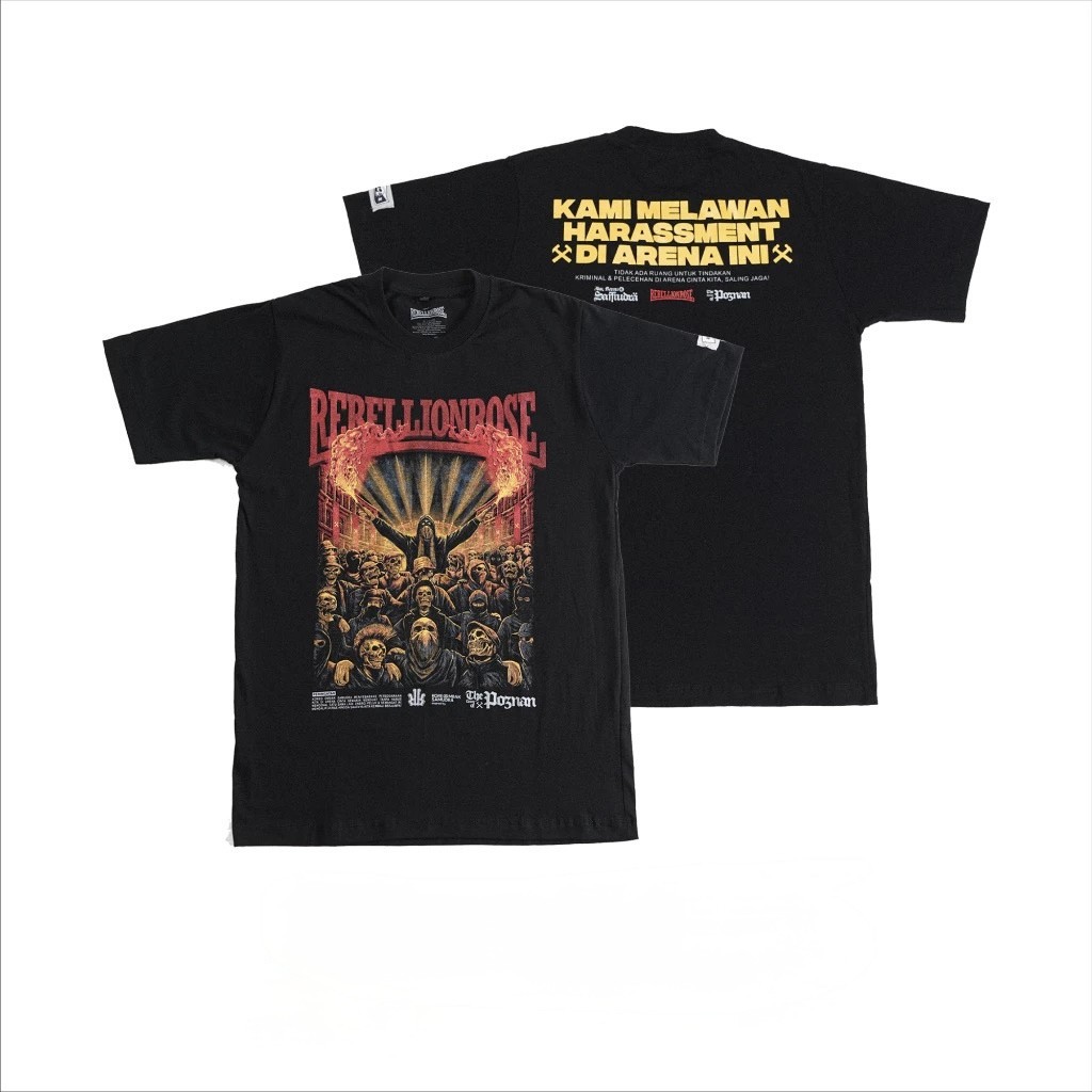 KATUN (HOT) เสื้อยืด Rebellion Rose - Samudera Poznan Unique Cotton