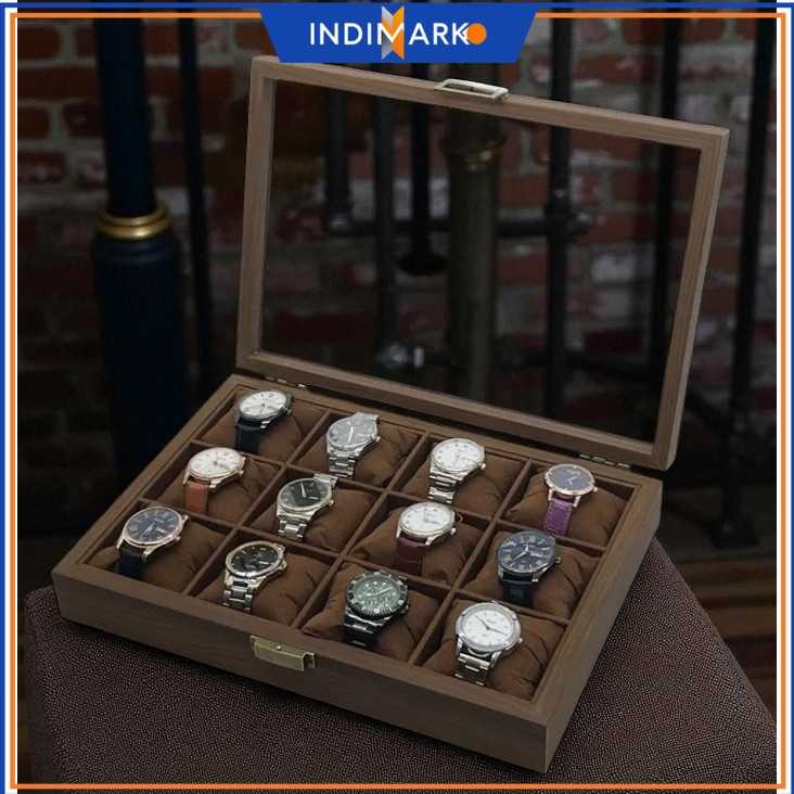 LuWei Watch Storage Organizer กล่องนาฬิกา 12 Grid - SKW154-FG