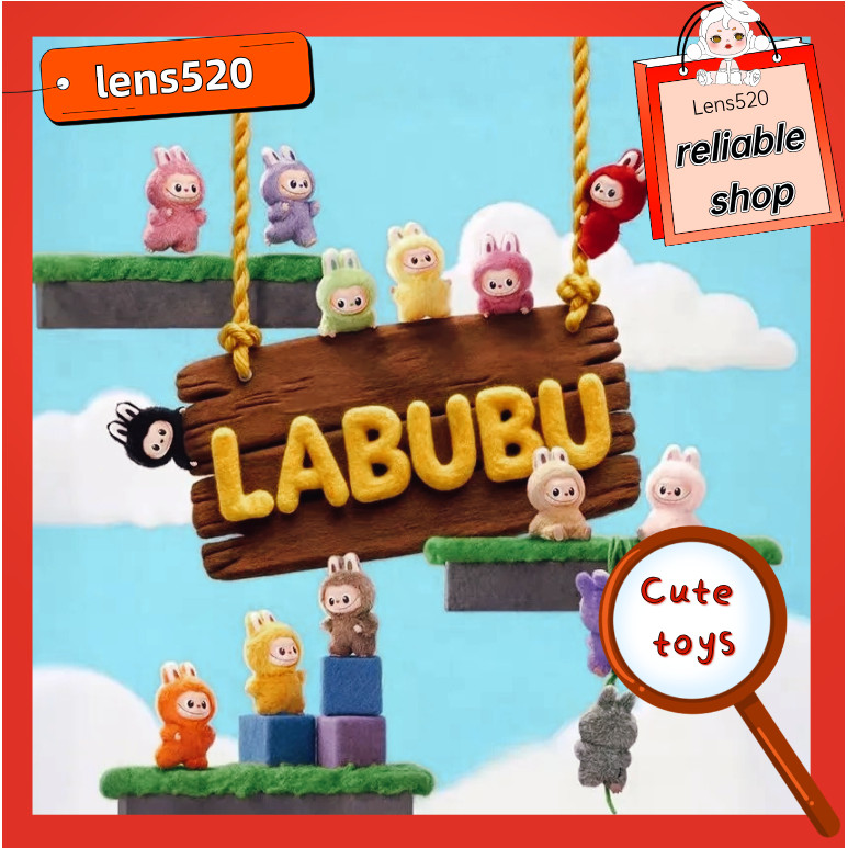 Labubu V4 Labubu V4 THE MONSTERS PIN FOR LOVE Series น่ารักไวนิล Pulsh จี้สาวของขวัญของเล่นและเครื่อ
