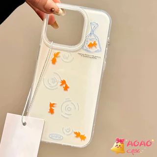 เคสไอโฟน 17 สำหรับ iPhone 16 15 13 11 14 12 Pro Max 16 Plus 14 Plus 15 Plus ปลาทอสดสดใหม่ที่หรูหราปก IMD ใหม่