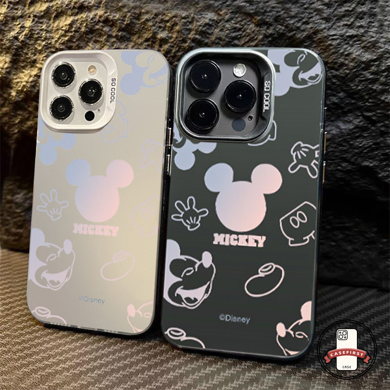 การ์ตูนมิกกี้เมาส์ตัวพิมพ์เล็กสุดหรูสำหรับ Realme C51 C55 C25 C53 C17 C12 C67 C20 Note 50 5 5i 7i C35 C15 C33 C20A C30